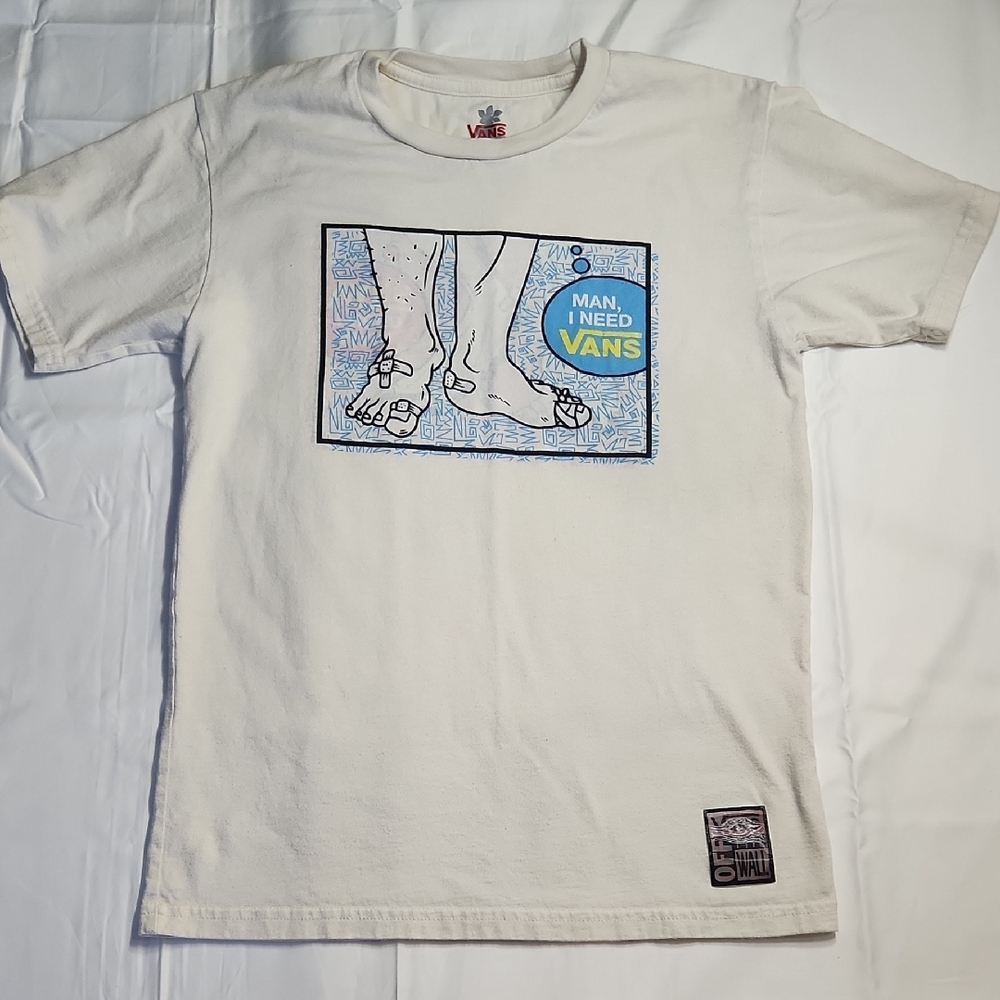 Vans x Stranger Things Collab Tee Men's Small “Man I Need Vans”
